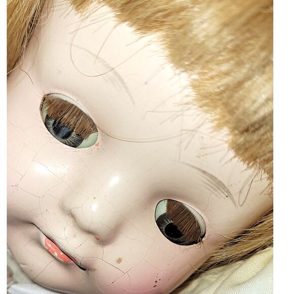 21"  Rare Antique  1920s - 30s Effanbee Lovums Mary Ann Comp Cloth Baby Dolls - Picture 7 of 16